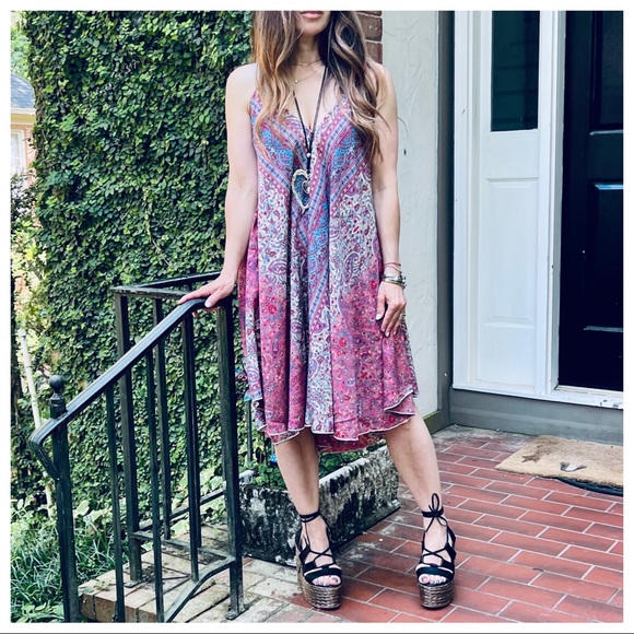 01 Floral Tank From France Boho dress - Picture 9 of 13